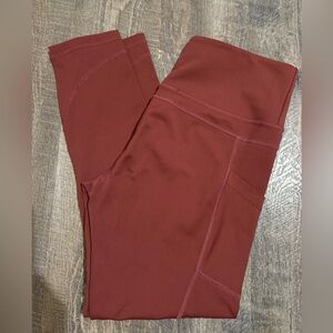 Zyia burnt rose light n tight leggings